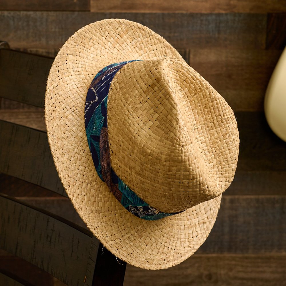 17742 Safari Crushable Genuine Raffia straw hat